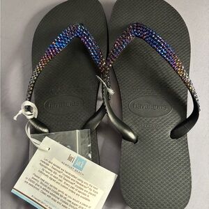 Havaianas with Swarovski Crystals
